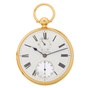 English gold pocket chronometer with detent escapement Circa 1860