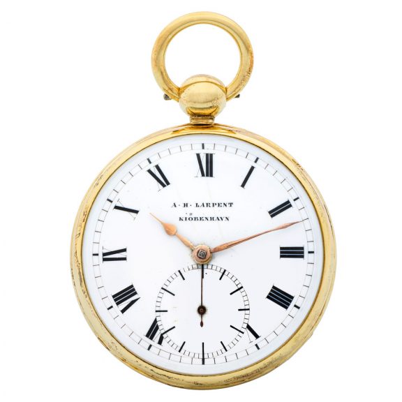 Danish gold-plated cylinder pocket watch Circa 1840 Danish gold-plated cylinder pocket watch Circa 1840