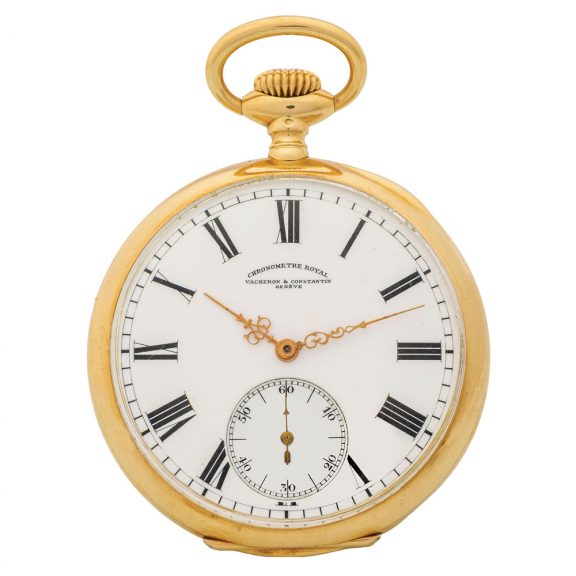 Swiss yellow gold Chronomètre Royal pocket watch Circa 1900