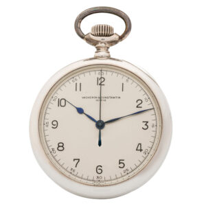 Swiss silver centre seconds chronometer deck watch Circa 1944