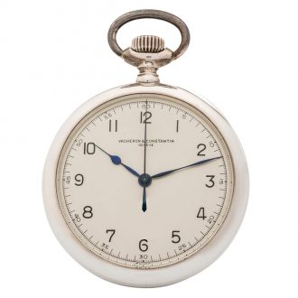 Swiss silver centre seconds chronometer deck watch Circa 1944