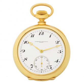 Important Swiss gold one minute tourbillon pocket watch Circa 1931