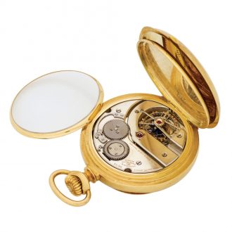 Important Swiss gold one minute tourbillon pocket watch Circa 1931