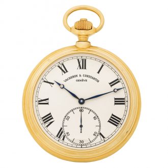 Extremely rare Swiss gold tourbillon pocket watch Circa 1945