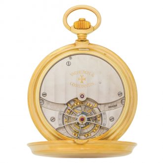 Swiss gold tourbillon chronometer pocket watch Circa 1945