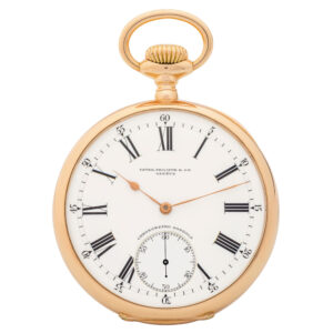 Very fine Swiss gold Chronometro Gondolo pocket watch Circa 1904