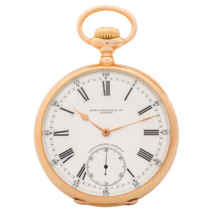 Very fine Swiss gold Chronometro Gondolo pocket watch Circa 1908