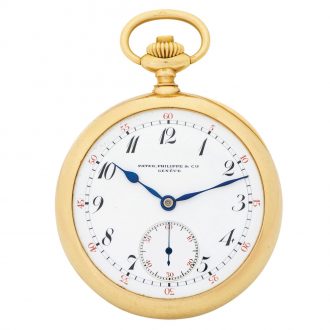 Rare Swiss gold minute repeating keyless pocket watch Circa 1910