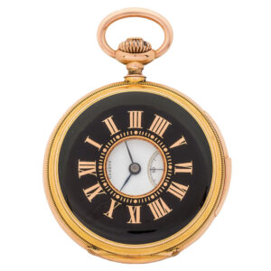 Small Swiss gold minute repeating half hunter Circa 1888