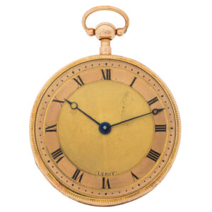 French gold two-train quarter repeating pocket watch Circa 1820