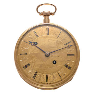 Swiss gold repeater with hidden erotic automaton Circa 1810