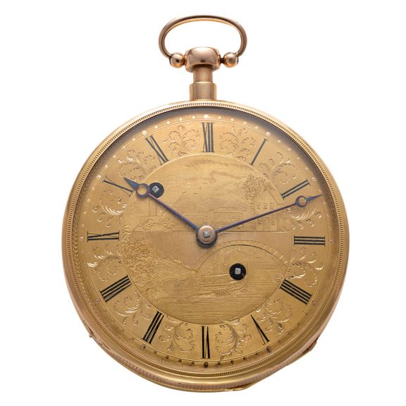 Swiss gold repeater with hidden erotic automaton Circa 1810