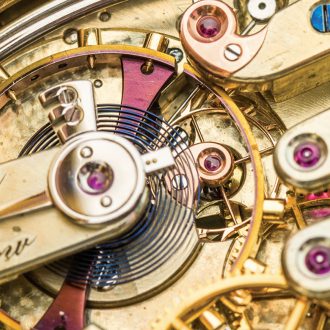 Danish gold minute repeating keyless pocket watch Circa 1880