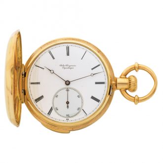 Danish gold five-minute repeating pocket watch Circa 1868