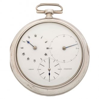 Exceptionally Danish silver free-sprung deck Chronometer Circa 1812