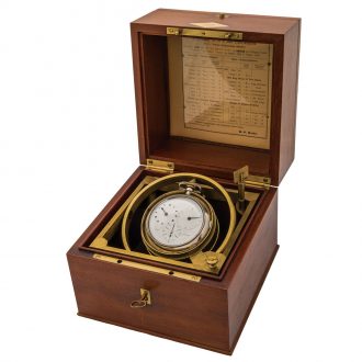 Exceptionally Danish silver free-sprung deck Chronometer Circa 1812