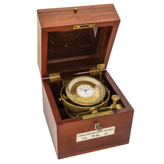Rare Danish brass marine chronometer deck watch Circa 1830
