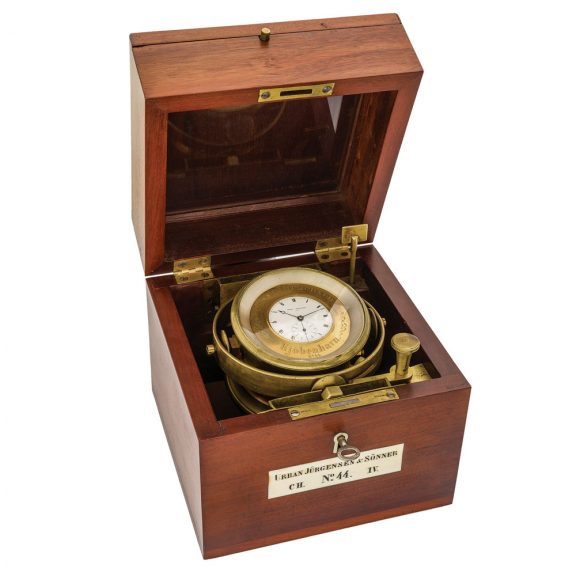 Rare Danish brass marine chronometer deck watch Circa 1830
