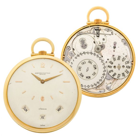 Swiss gold dress watch with an eccentric dial Circa 1930