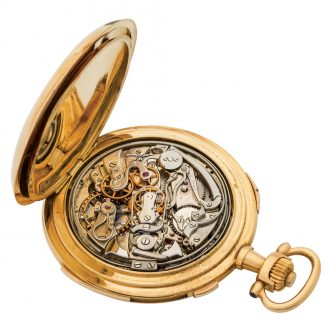 Important Swiss gold astronomical minute repeater Circa 1920