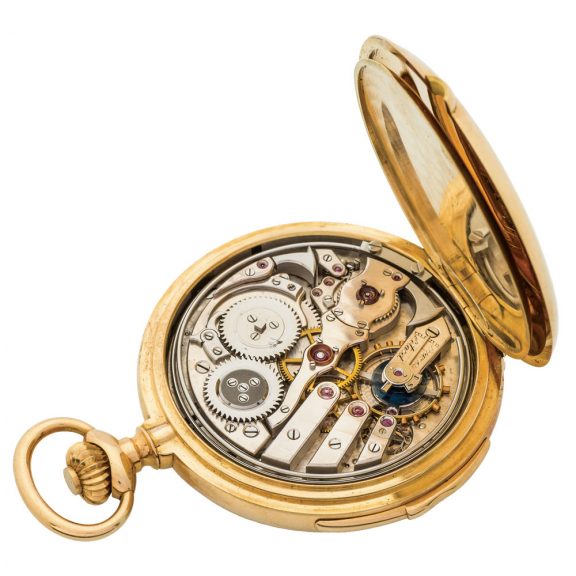 Fine Swiss gold minute repeating pocket watch Circa 1910 Fine Swiss gold minute repeating pocket watch Circa 1910