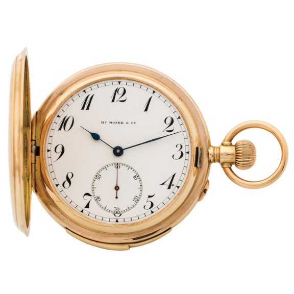 Swiss 14K gold minute repeating pocket watch Circa 1890