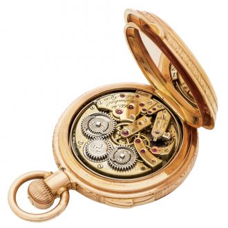 Swiss gold repeater made for the Hispanic market Circa 1880