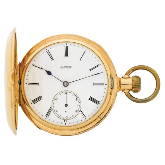 German 18K yellow gold hunting cased pocket watch Circa 1900 German 18K yellow gold hunting cased pocket watch Circa 1900