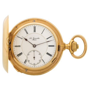 Swiss gold grande & petite sonnerie pocket watch Circa 1900
