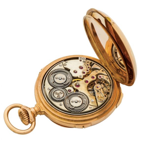 Swiss gold repeater with grande and petite sonnerie Circa 1900 Swiss gold repeater with grande and petite sonnerie Circa 1900