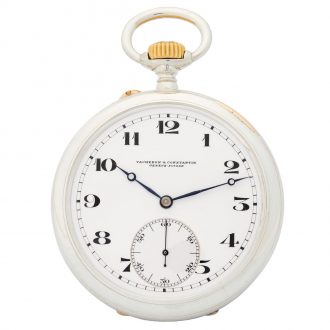 Rare Swiss silver chronometer pocket deck watch Circa 1942