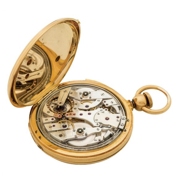 Danish gold repeater with independent centre seconds Circa 1847 Danish gold repeater with independent centre seconds Circa 1847
