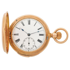 Swiss gold five-minute repeating pocket watch Circa 1872