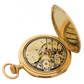 Swiss gold five-minute repeating pocket watch Circa 1888