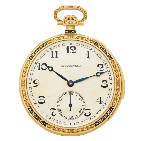Swiss 18K gold minute repeating Art Deco dress watch Circa 1925