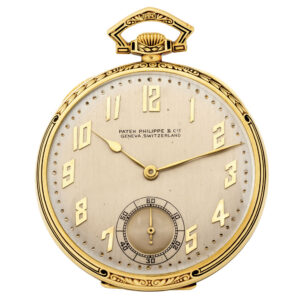Swiss 18K gold and enamel Art Deco dress watch Circa 1925