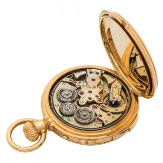 Swiss gold repeater with independent centre seconds Circa 1890