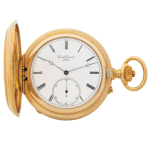 Swiss gold chronometer with one-minute tourbillon Circa 1867