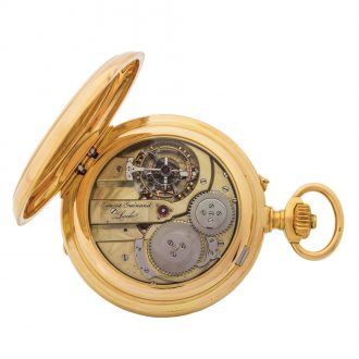 Swiss gold chronometer with one-minute tourbillon Circa 1867