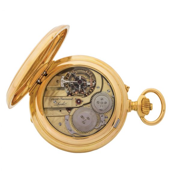 Swiss gold chronometer with one-minute tourbillon Circa 1867 Swiss gold chronometer with one-minute tourbillon Circa 1867