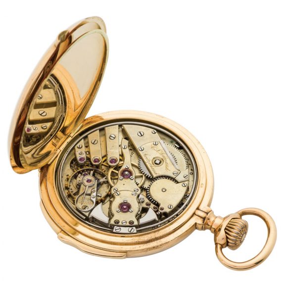 Swiss 14K yellow gold minute repeating pocket watch Circa 1900 Swiss 14K yellow gold minute repeating pocket watch Circa 1900