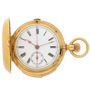 Swiss gold chronograph made for the Chinese market Circa 1900