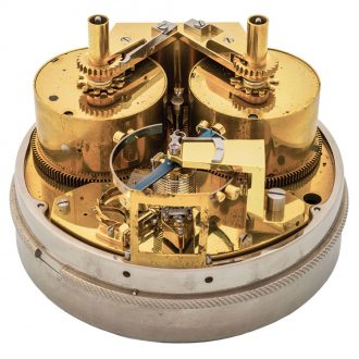Impressive French deck chronometer in heavy mahogany box Circa 1821