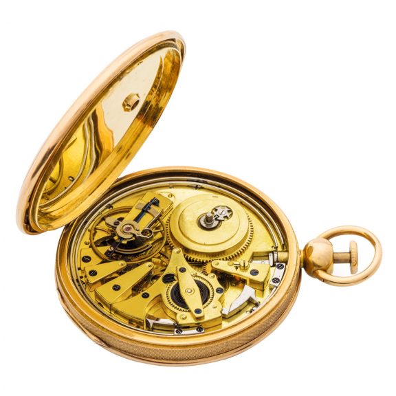 Rare French gold quarter repeating pocket watch Circa 1819 Rare French gold quarter repeating pocket watch Circa 1819