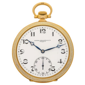 Swiss yellow gold and champleve enamel dress watch Circa 1910