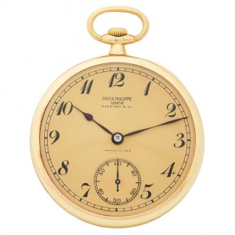 Swiss gold pocket watch with extra quality movement Circa 1922