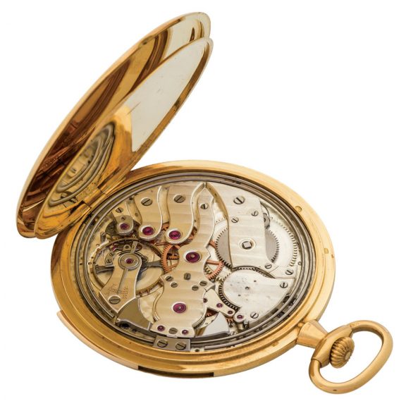 Swiss gold minute repeating keyless pocket watch Circa 1925 Swiss gold minute repeating keyless pocket watch Circa 1925