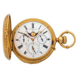 Swiss gold astronomical made for the Spanish market Circa 1880