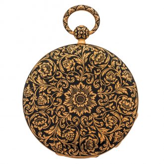 Charming French gold and champleve enamel digital watch Circa 1830