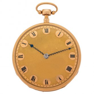 Rare Swiss gold quarter repeating musical pocket watch Circa 1820